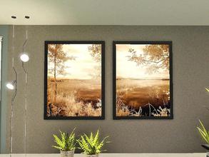 Sims 3 — Peaceful Morning by ung999 — Peaceful Morning by Monte Nagler - two paintings in one file by Ung999