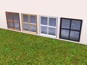 Sims 3 — Simple square window floor level by darkfairy2 — Simple square window floor level,recolorable with 4
