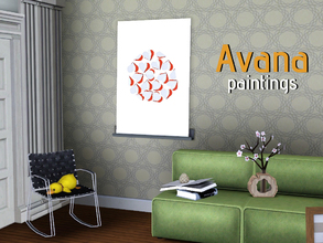 Sims 3 — Avana Paintings by D3VV — While reading a dutch interior magazine, 101 woonideeen, I came across a beautiful
