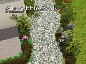 Sims 3 — MB-PebblesWalk by matomibotaki — MB-PebblesWalk, pebbles stones in light colors, by matomibotaki