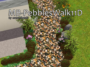 Sims 3 — MB-PebblesWalk11D by matomibotaki — MB-PebblesWalk11D, realistic bigger pebbles for your sims homes, by