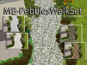 Sims 3 — MB-PebblesWalkSet by matomibotaki — A a special request I present you 5 different terrain paints with light