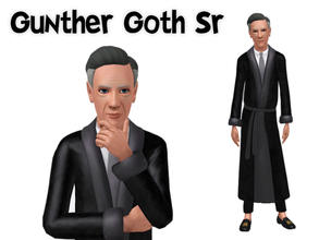 Sims 3 — Gunther Goth Sr by frisbud — Part of my Sims1 conversion series. The Goth Sr family -- Gunther, his wife
