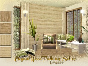 Sims 3 — Elegant Wood Patterns Set 02 by ung999 — A set of two different wood patterns both with horizontal and vertical