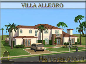 Sims 2 — Villa Allegro by hatshepsut — A good sized mediterranean style family home with many modern luxuries. Well