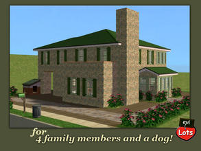 Sims 2 — evi2s 355 Apple str by evi — The perfect house for a 4 member family and a dog! First floor: kitchen , bathroom,