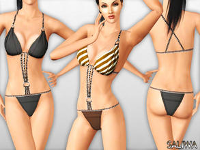 Sims 3 — Salome Monokini by saliwa — Salome Monokini comes you with 2 recolorable channels,cus and launcher