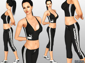 Sims 3 — Puma Athletic Outfit by saliwa — Puma Athletic Outfit comes you with 3 recolorable channels, recolorable logo