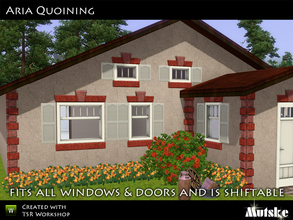 Sims 3 — Aria Quoining and Windowtrimming by Mutske — Ever wanted to do your own quoining and us the wallpaper you