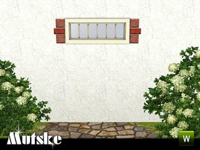 Sims 3 — Aria Window Privat Dormer Quoining 2x1 by Mutske — 2 recolorable parts. Environment 5. Made by Mutske@TSR.