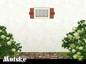 Sims 3 — Aria Window Privat Dormer Quoining 1x1 by Mutske — 2 recolorable parts. Environment 5. Made by Mutske@TSR.