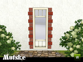 Sims 3 — Aria Window Tall Quoining 1x1 by Mutske — 2 recolorable parts. Environment 5. Made by Mutske@TSR. TSRAA.