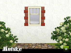 Sims 3 — Aria Window Counter Quoining 1x1 by Mutske — 2 recolorable parts. Environment 5. Made by Mutske@TSR. TSRAA.