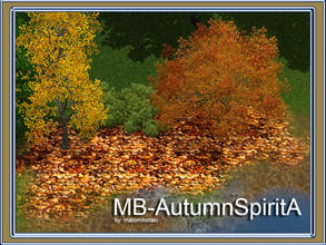 Sims 3 — MB-AutumnSpirit11A by matomibotaki — MB-AutumnSpirit11A, autumn leaves terrain paint by matomibotaki. You will