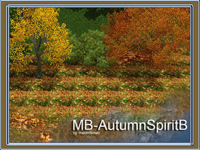 Sims 3 — MB-AutumnSpirit11B by matomibotaki — MB-AutumnSpirit11B, autumn leaves terrain paint by matomibotaki You will