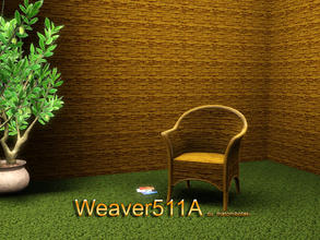 Sims 3 — Weaver511A by matomibotaki — Weaver pattern in 2 brown shades, 2 channels, to find under Weave/Wicker.