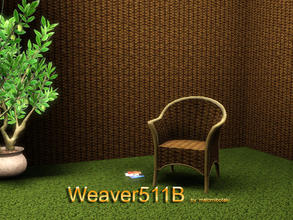 Sims 3 — Weaver511B by matomibotaki — Weaver pattern in 2 brown shades, 2 channels, to find under Weave/Wicker.