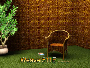 Sims 3 — Weaver511E by matomibotaki — Weaver pattern in 3 brown shades, 3 channels, to find under Weave/Wicker.