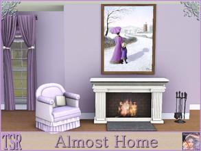 Sims 3 — Almost Home by ziggy28 — A wintery painting by the artist Peter Szumowski. Recolourable frame. TSRAA 