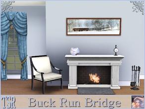 Sims 3 — Buck Run Bridge by ziggy28 — Buck Run Bridge by the artist Peter Sculthorpe. Recolourable frame. TSRAA 