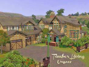Sims 3 — Timber Living by ung999 — With the Sims 3 Pets released in October, I redid one of my old house 'Stone and