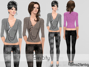Sims 3 — Sin city by sims2fanbg — .:Sin city:. Items in this Set: Top in 3 recolors,Recolorable,Launcher Thumbnail.