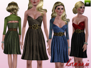 Sims 3 — Harmonia Set 053 by Harmonia — bright tulle dress with bolero