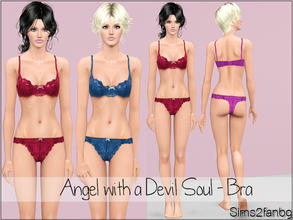 Sims 3 — Angel with a Devil Soul - Bra by sims2fanbg — .:Angel with a Devil Soul:. Bra in 3 recolors,Recolorable,Launcher