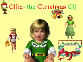Sims 3 — Elfia - the Christmas Elf toddler  by torija07092 — Toddler girl- elf. Merry Christams to all TSR members!!!