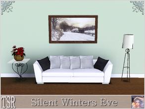 Sims 3 — Silent Winters Eve by ziggy28 — Silent Winters Eve by the artist Phillip Philbeck. Recolourable frame. TSRAA