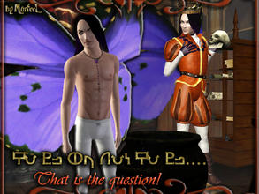 Sims 3 — MurfeeL Tattoo 1 (To Be Or Not To Be) by murfeel — Shakespeare (Hamlet): To be, or not to be, that is the