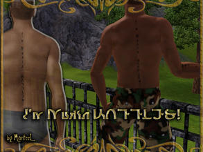 Sims 3 — MurfeeL Tattoo 4 (I'm Makin WAFFLES!) by murfeel — This is gonna be great! We can stay up late, swapping manly
