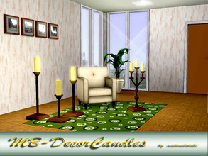 Sims 3 — MB-DecorCandles by matomibotaki — A set with 4 stand alone candles, all are recolorable, by matomibotaki.