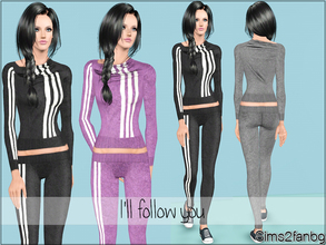 Sims 3 — I'll follow you by sims2fanbg — .:I'll follow you:. Items in this Set: Top in 3 recolors,Recolorable,Launcher