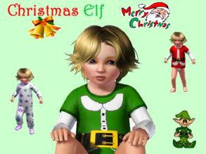Sims 3 — Christmas Elf  by torija07092 — Christmas elf as a male toddler.