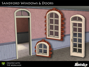 Sims 3 — Sandford Windows and Doors by Mutske — Sandford Windows and doors is a set you can use for different styles.....