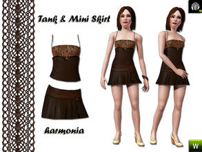 Sims 3 — Teen MiniSkirt by Harmonia — No Description