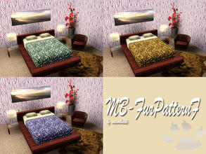 Sims 3 — MB-FurPatternF by matomibotaki — Fur pattern in brown and beige, 2 channels, to find under Leather/Fur, by
