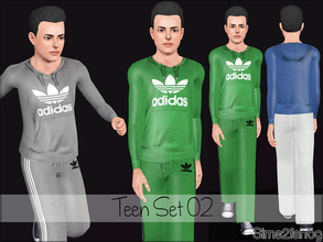 Sims 3 — Teen 02 by sims2fanbg — .:Teen 02:. Items in this Set: Top for Teen in 3 recolors,Recolorable,Launcher