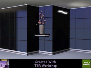 Sims 3 — Ultramodern Bright Wall by Canelline V3 by Canelline — Ultramodern Bright Wall by Canelline V3 V3: Plain, with
