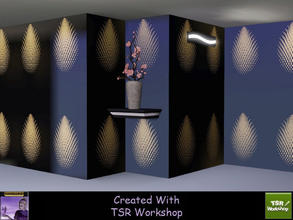 Sims 3 — Ultramodern Bright Wall by Canelline V2 by Canelline — Ultramodern Bright Wall by Canelline V2 V2: Textured, 2