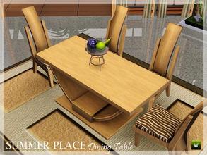 Sims 3 — Summer Place Dining Table by Ray_Sims — For TSR. I hope you enjoy.