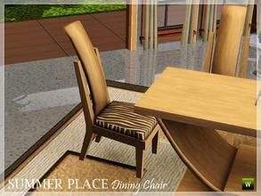 Sims 3 — Summer Place Dining Chair by Ray_Sims — For TSR. I hope you enjoy. 