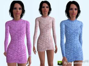 Sims 3 — wool dress for YA-AF by enchanting58 — by enchanting58 - Please. DO NOT re-uploaded -