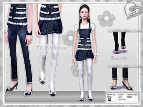 Sims 3 — TG101_TF Pretty Bow Heels 015 by trunksgirl101 — Teen female Pretty Bow Heels. Meshed w/ 3 Recolorable Parts.