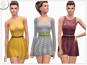 Sims 3 — ~Casual dresses set~ by Icia23 — This set includes 3 styles of dresses for your YA/Adult females all of them