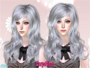 Sims 2 — CarpeDiem Hair Female - White by Cazy — White colour.
