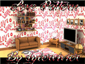 Sims 3 — Love Pattern by tylervivier — Pretty Love Wallpaper or what ever you choose xx by tylervivier