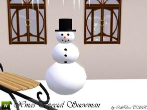 Sims 3 — Xmas Special Snowman by CaliDea — Xmas Special Snowman to decorate your Lot.