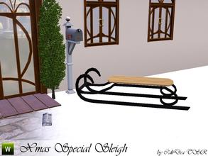 Sims 3 — Xmas Special Sleigh by CaliDea — Xmas Special Sleigh to decorate your lot. This sleigh is also usable as a